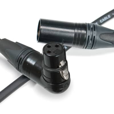 Elite Core CSM2-RAFN-50 Stage Grade Ultra Quiet Durable Mic Cable Neutrik NC3XX Plugs RA Female 50' image 3