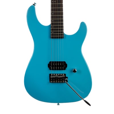 Samick SS-50BL double cutaway, light blue, NOS electric guitar for sale