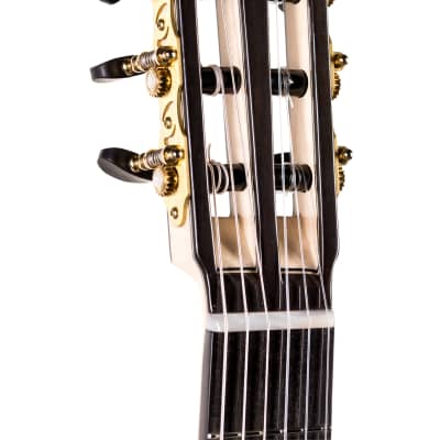 Turkowiak Black Diamond Concert Classical Guitar luthier 2020 Amboyna Burl Custom Made Moon Spruce image 6