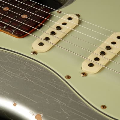 Fender Custom Shop Limited Edition 1963 Stratocaster Relic - Aged Inca Silver image 14