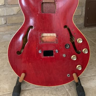 Gibson EB-2D 60s Fretless Project Cherry for sale