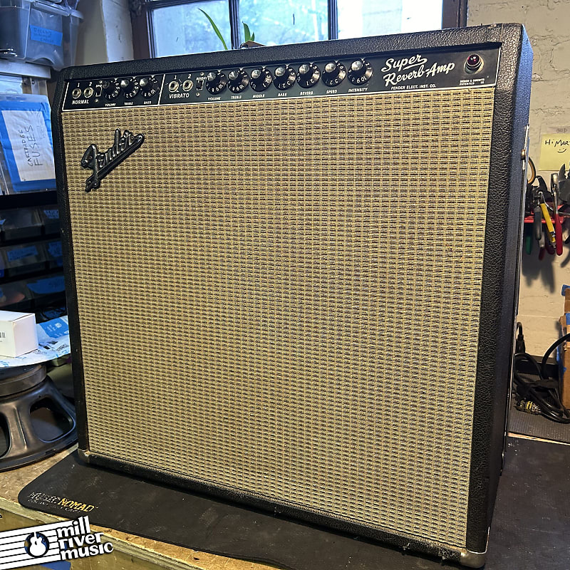 Fender AB763 Super Reverb Vintage 1965 w/ Tuki Cover + Footswitch