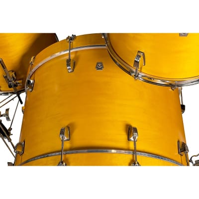 Ludwig NeuSonic 3-Piece Fab Shell Pack With 22" Bass Drum Satin Golden Slumbers image 6