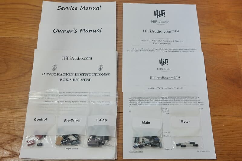 Yamaha M50 restoration kit filter capacitor repair rebuild fix