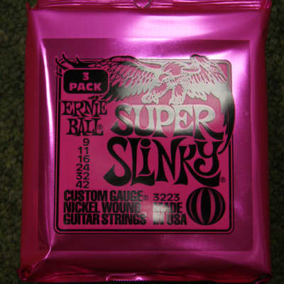 Ernie Ball 2223 Super Slinky 9-42 electric guitar strings (3-SETS) image 3