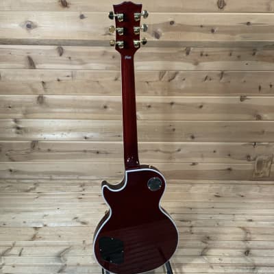 Gibson Custom M2M Les Paul Custom Figured Top Gloss Electric Guitar - Dark Cherry Burst image 5