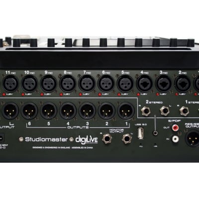 Studiomaster DIGILIVE 16 16 Input -16 Bus - 8 Output Digital | Reverb