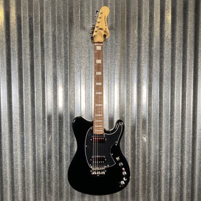 G&L USA BTO Espada HH Active Jet Black Guitar & Bag #2122 image 3