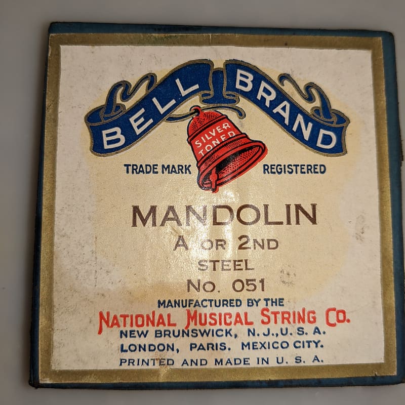 Bell Brand Silver Toned Mandolin and Hawaiian Strings ~1950's image 1