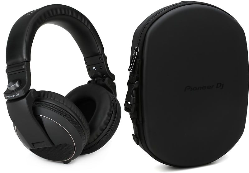 Pioneer DJ HDJX5 Professional DJ Headphones Black Bundle Reverb