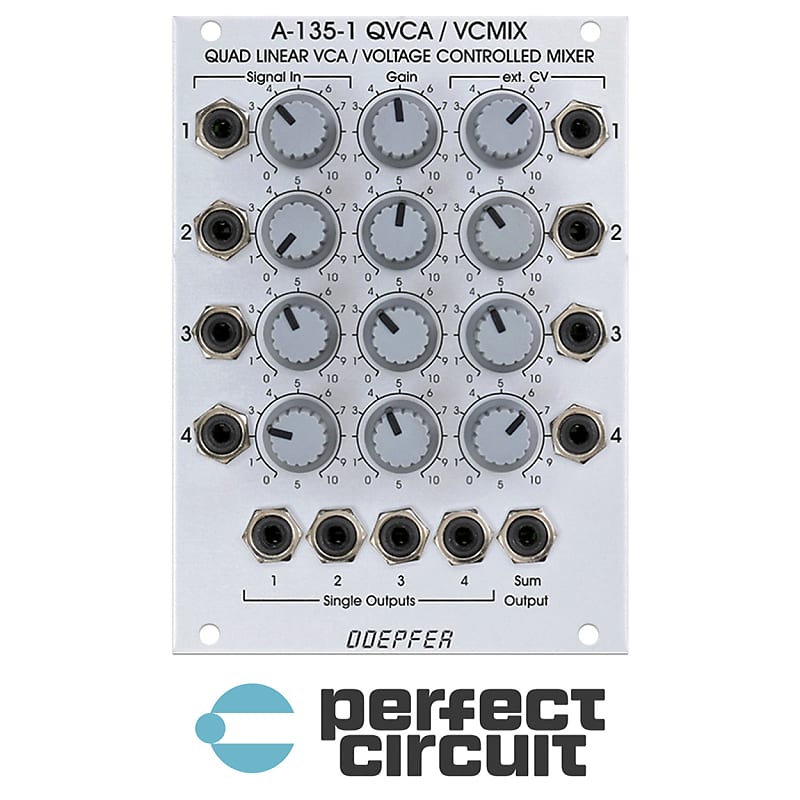 Doepfer A1351 Voltage Controlled Mixer / Quad VCA [BSTOCK] Reverb