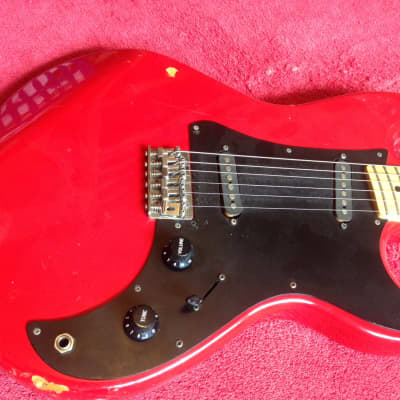 Vintage MIJ Matsumoku Sewia Rockman Series Red Duo Sonic Type Guitar (Ibanez Plant) image 2