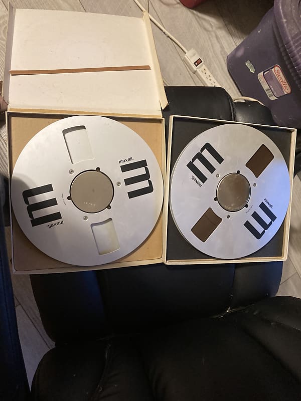 2 Maxell Metal reels, 1 with ATR Magnetics tape