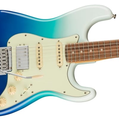 Fender Player Plus Stratocaster HSS Electric Guitar Pau Ferro Fingerboard, Belair Blue image 2