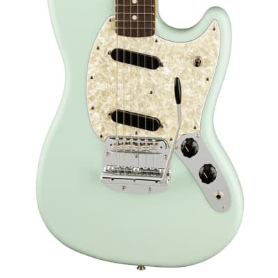 Fender American Performer Mustang Electric Guitar Rosewood FB, Satin Sonic Blue image 7