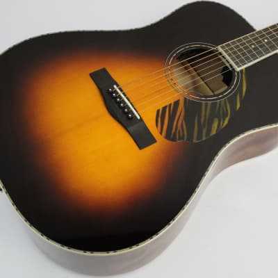 Fender PD-220E Dreadnought Acoustic-Electric Guitar, 3-Color Vintage Sunburst image 1