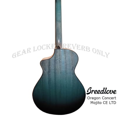 Breedlove Oregon Concert Mojito CE LTD all solid myrtlewood guitar with LR baggs pickup image 4
