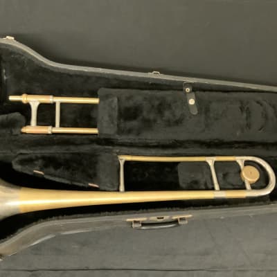 F.E. Olds Studio Model Trombone Vintage Late 40s-Early 50s  Los Angeles - Raw Brass image 3