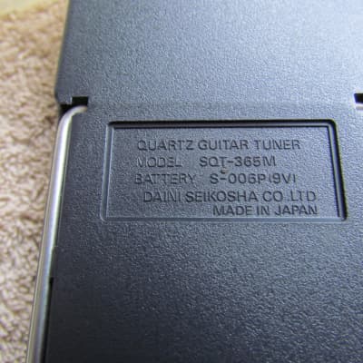 Zen-On  Justina Quartz Guitar Tuner Made In Japan Guitar Tuner Zen-On Justina 1980's? Tuner Works image 3