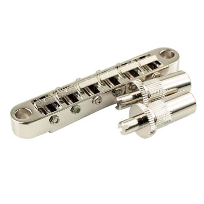 Gotoh Gotoh Wide Tune-O-Matic Bridge With Large Posts - Nickel for sale
