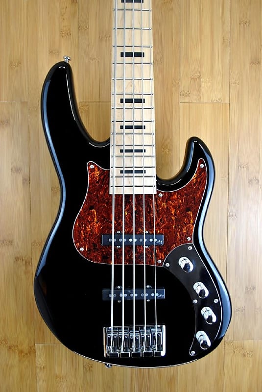 ZON Mojo 5 String Bass  Gloss Black image 1