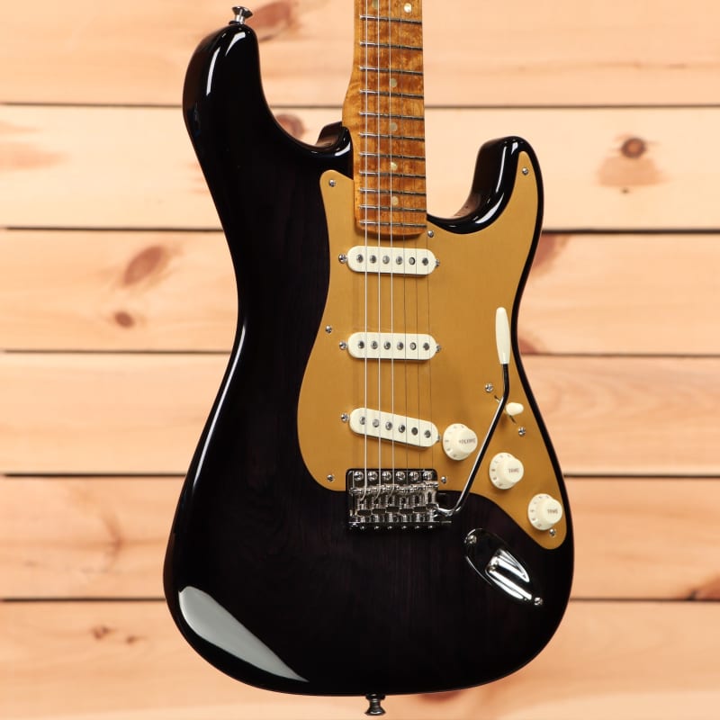 Photos - Guitar Fender American Custom Stratocaster NOS Transparent Ebony Transparent Ebon 
