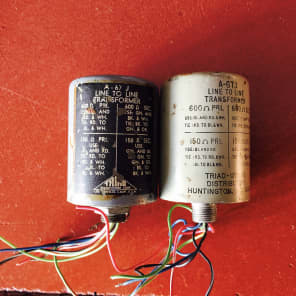 A pair of Triad HS56 HS 56 PULTEC input transformers