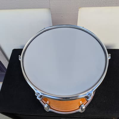 NEW! Ludwig Rocker Elite Taiwan Made 10 x 12" Amber/Orange Lacquer Tom - Looks & Sounds Excellent! image 4