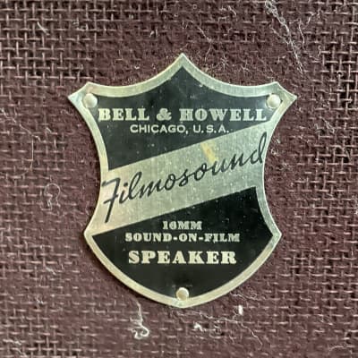 Vintage Bell & Howell Filmosound 1x12” Cab - 16 Ohm Jensen Speaker - 1940’s/1950’s Made In USA image 2