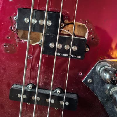 Fender AJB Aerodyne Jazz Bass 2003 - 2015 - Old Candy Apple Red image 9