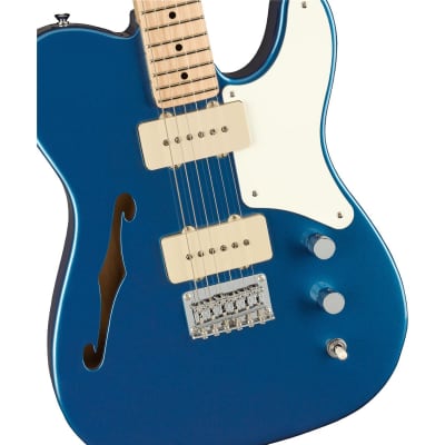 Squier Paranormal Cabronita Telecaster Thinline Electric Guitar, Lake Placid Blue image 4