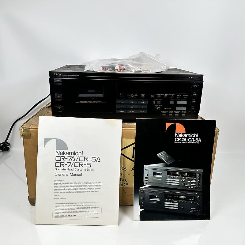 Nakamichi CR-7A 3 Head Cassette Recorder  			