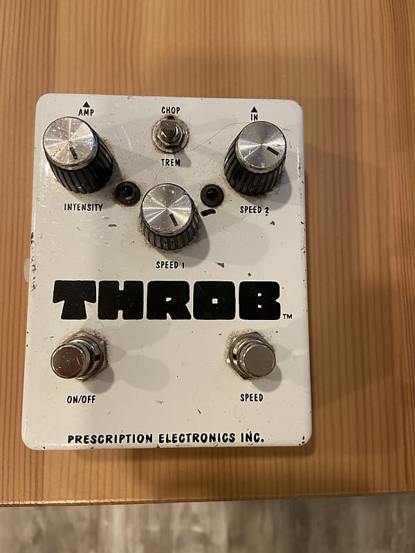 【希少】PRESCRIPTION ELECTRONICS THROB Prescription Electronics Throb Tremolo Pedal - White | Reverb