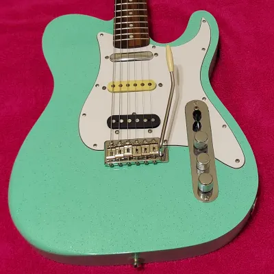 Partscaster  Telecaster Nashville  2020 Surf Green With Flakes image 5