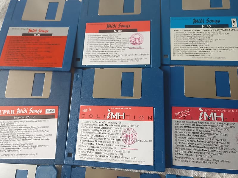Midi files songs on Floppy disks Reverb