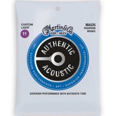 Martin MA535 Authentic Acoustic SP Custom Light Strings 11-52 for sale