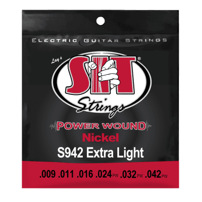 SIT S942 Power Wound Electric Guitar Strings - Extra Light (9-42)