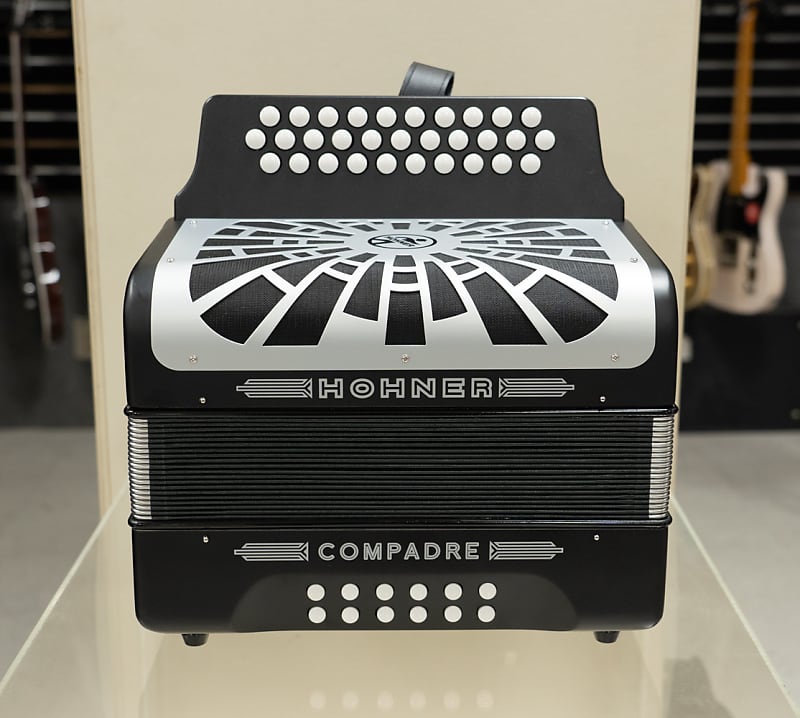 Hohner Compadre Series Accordion G/C/F Black( Available in FBE key) image 1