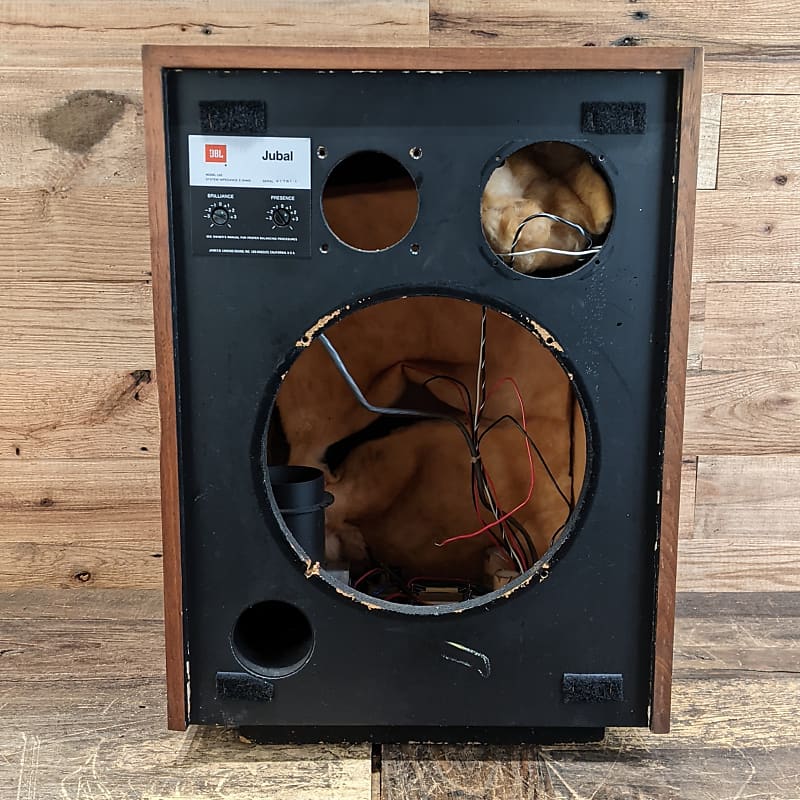 JBL L65 Jubal cabinet only For Parts or Restoration  			