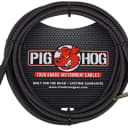 Pig Hog PCH10BKR Black Woven Instrument Cable Right Angle 10 Foot