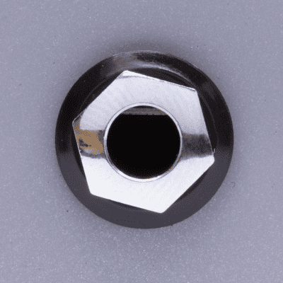 Cliff Hex Nut for Mounting 1/4 Jacks, Black