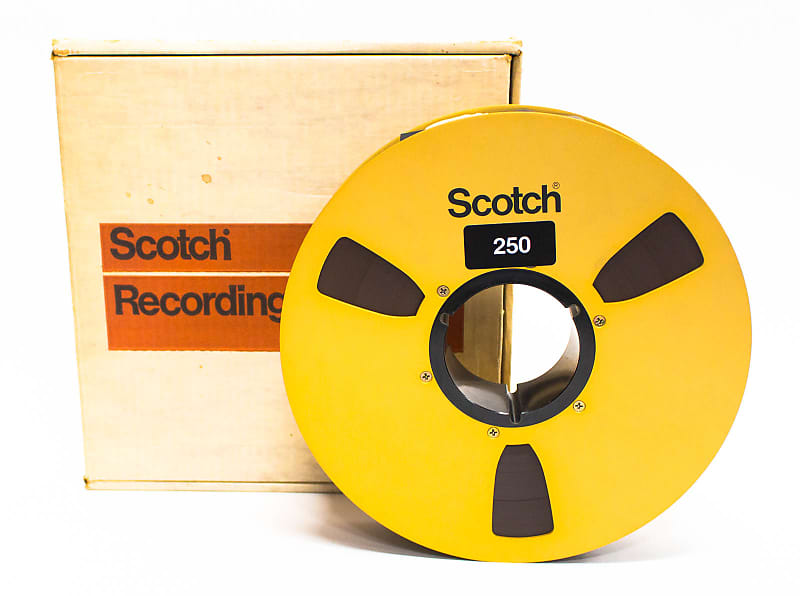 Scotch 250 Gold Recording Mastering Audio Tape Reel 10-1/2 x 2 with Box