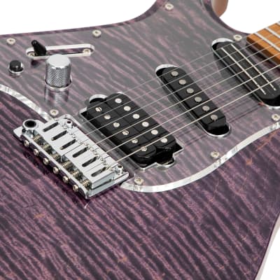 Vola Guitars OZ RV TNC LH Trans light Purple Gloss image 6