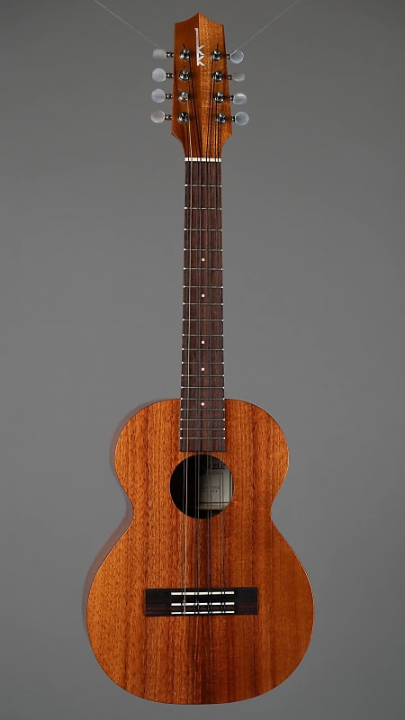 Kamaka HF-38 8-String Koa Tenor Ukulele White Label Made In
