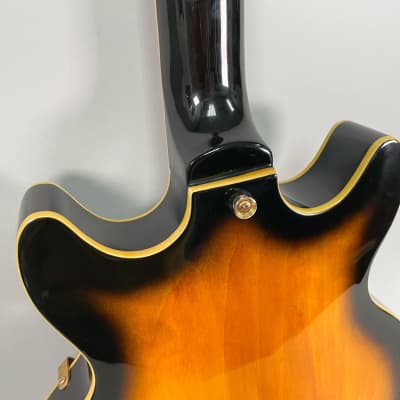 Jay Turser JT134DC Semi Hollow Sunburst 339 Style Electric Guitar MIK image 18