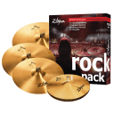 Zildjian Rock Music Pack - 17" & 19" Crashes, 20" Ride,  14" MS HiHats