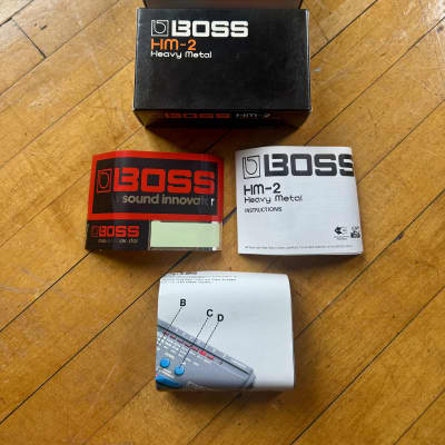 Boss HM-2 Heavy Metal (Black Label) 1984 w/ Box + Paperwork