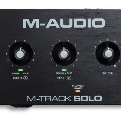 M-Audio M-Track Solo USB Audio Interface 2020 - Present - Black image 2