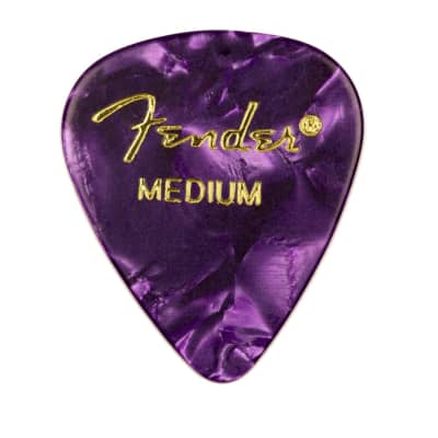 Genuine Fender® 351 Premium Picks, 12 pack, Purple Moto 198-0351-876 image 1
