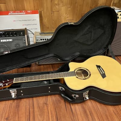 Washburn AG70CE Apprentice Series Acoustic Electric Guitar 2022 - Natural Gloss w/hard case. New! image 18